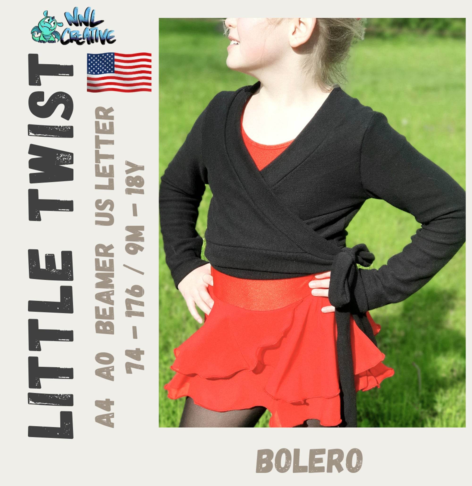 Schnittmuster / Sewing Pattern *Little Twist Bolero* Size 74-176 / 9m - 18 Years - Sewando