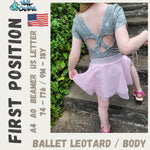 Schnittmuster / Sewing Pattern *Ballet Leotard First Position* Size 74-176 / 9m - 18 Years - Sewando