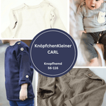 Knopfhemd, KK CARL, Schnittmuster & Nähanleitung, Größe 56 - 116 - Sewando