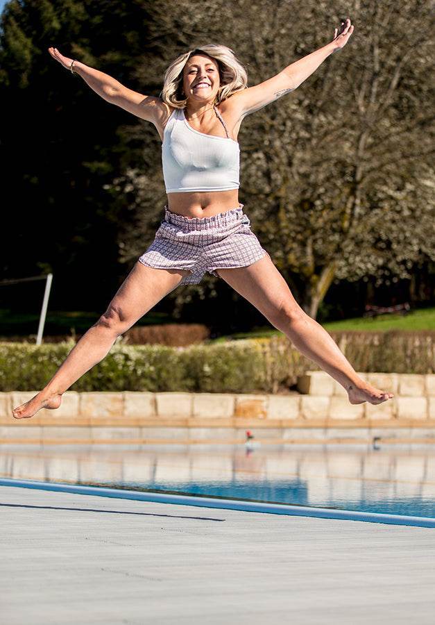 Bundle Badeshorts/ Shorts und Badeanzug #SportyShortstar & #SwimmySwimStar in REGULÄR & KURZGRÖßEN - Sewando