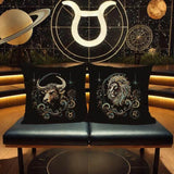 Set 12 Sternzeichen - realistisch - FÜR DUNKLE STOFFE - Sewando