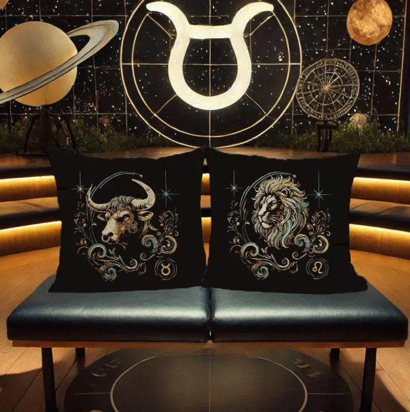 Set 12 Sternzeichen - realistisch - FÜR DUNKLE STOFFE - Sewando