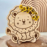 Laserdatei Blumensteckbild "Löwe" - SVG- inkl. Gewerbelizenz :