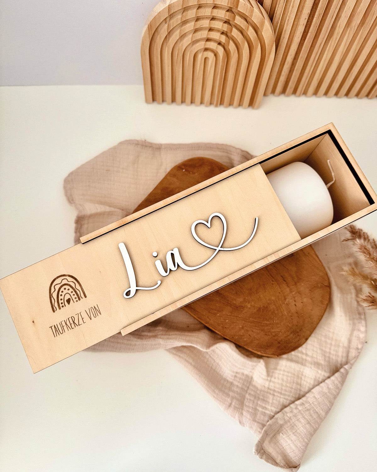 Laserdatei Taufkerzenbox - SVG- gewerblich nutzbar - Sewando