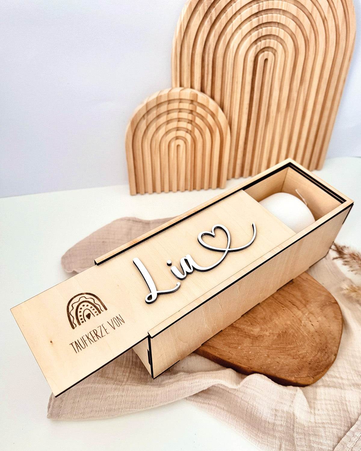 Laserdatei Taufkerzenbox - SVG- gewerblich nutzbar - Sewando