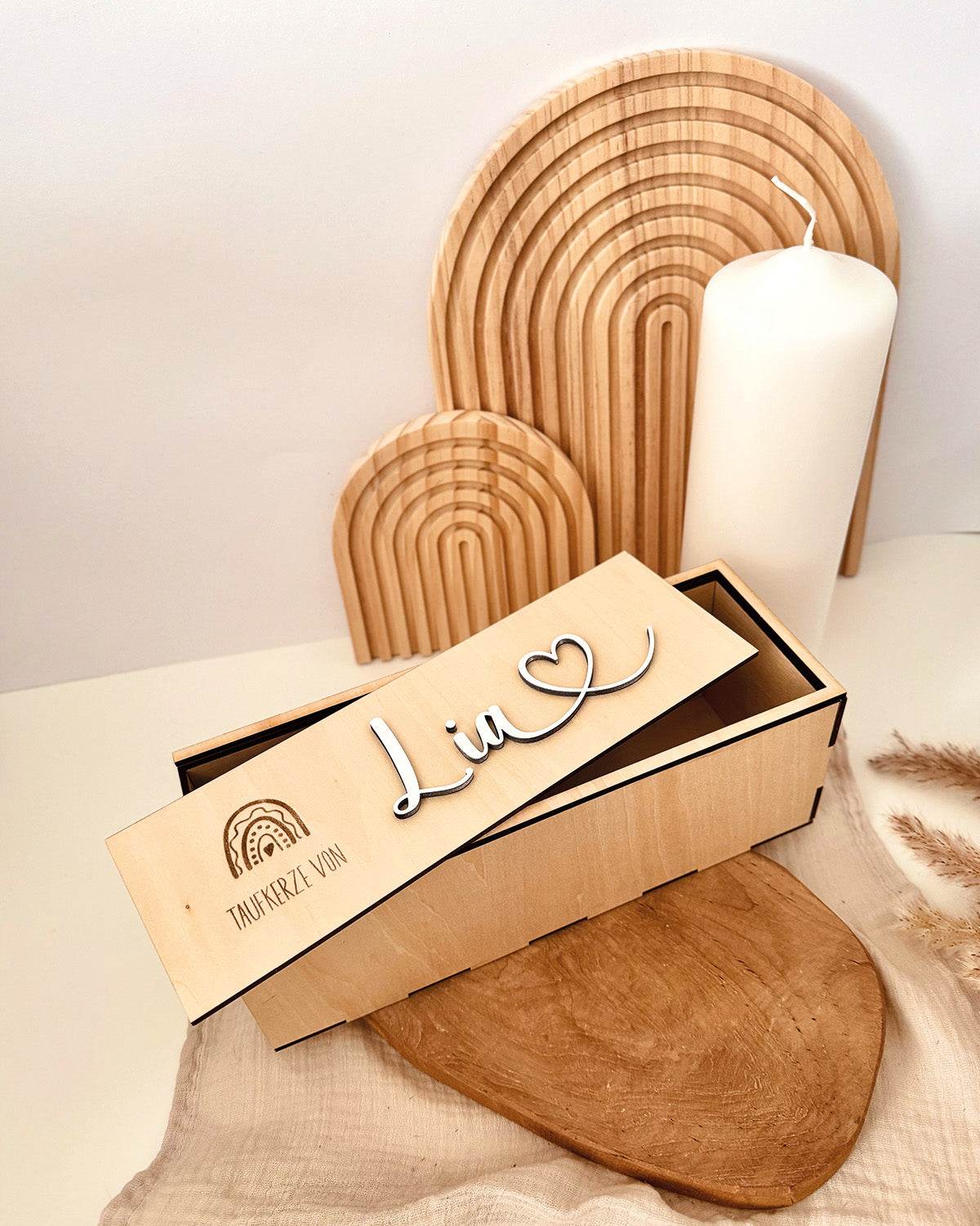 Laserdatei Taufkerzenbox - SVG- gewerblich nutzbar - Sewando