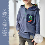 SHIRT "LASSE" - KIDS | Nähanleitung und Schnittmuster | 3 Weiten Gr. 110-164