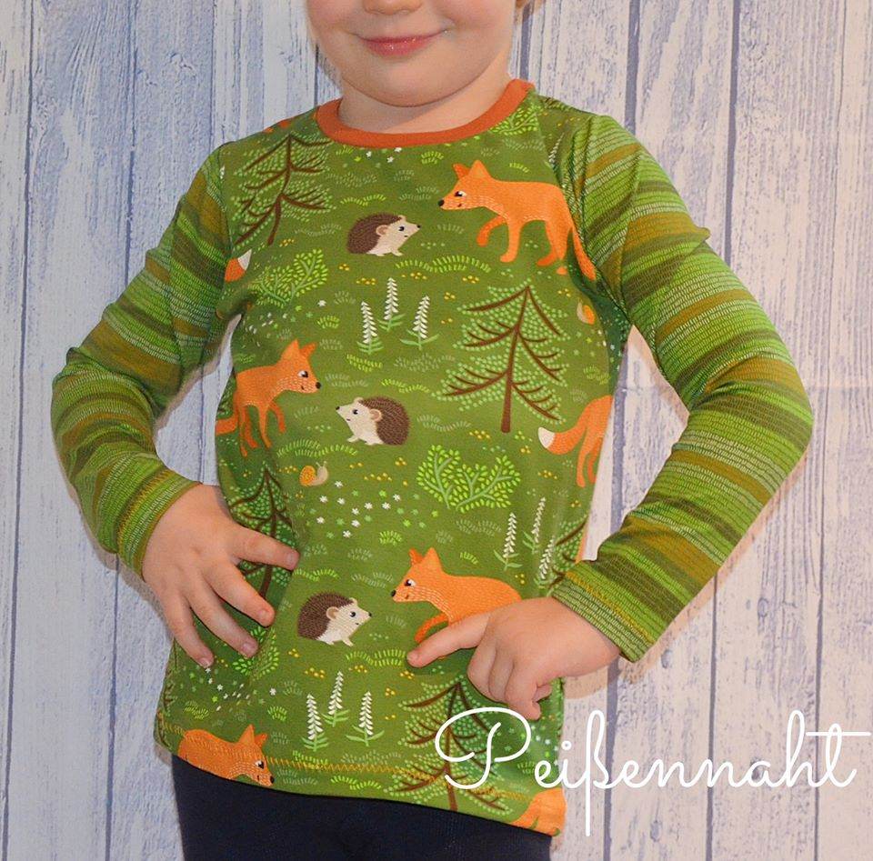 Happy Loris - Gr 74-152 - Langarmshirt + T-Shirt Schnittmuster - Sewando