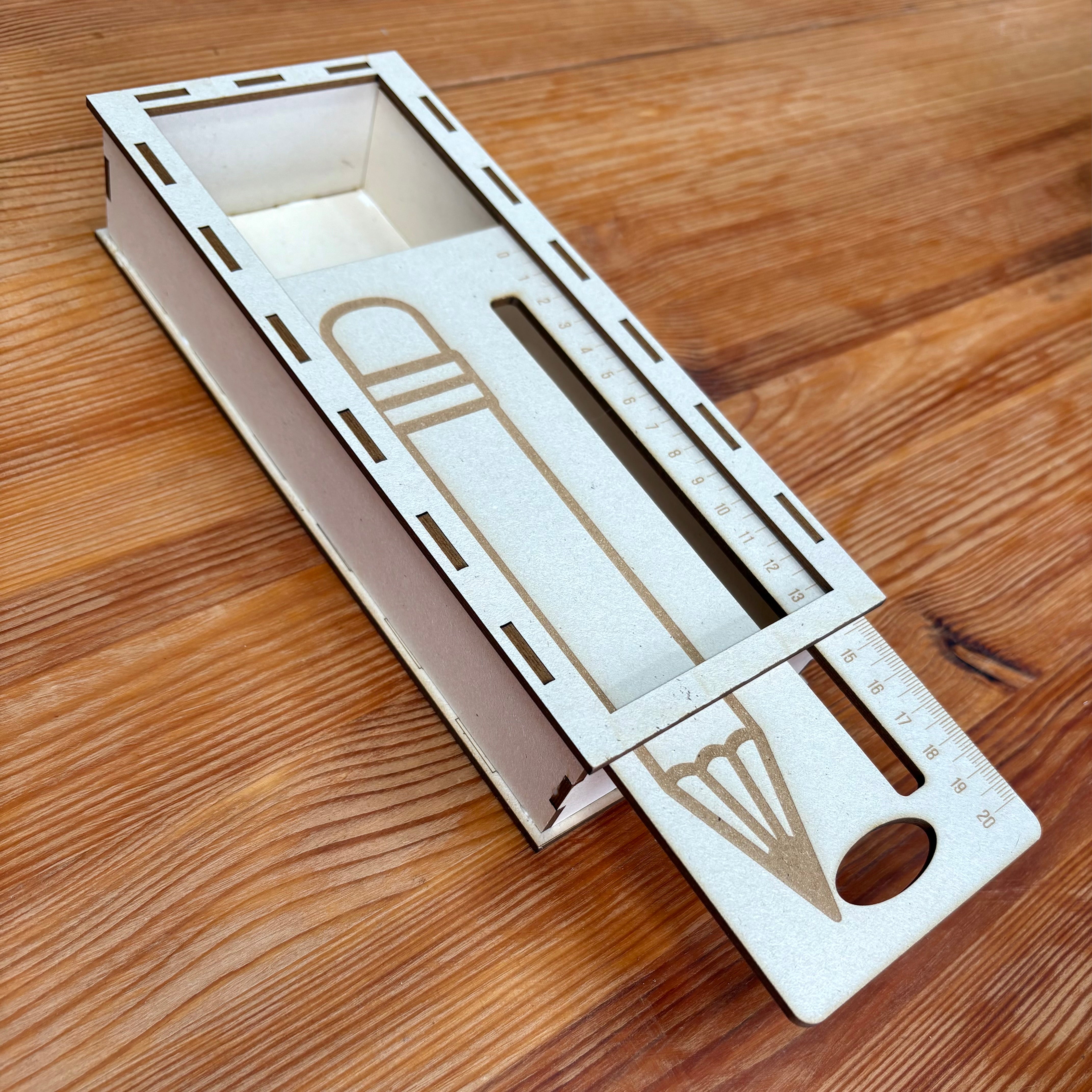 *Lesehilfe Lineal (mit Box 3 mm) * Laser-, 3D Druck- und Plotterdatei - Sewando