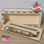 *Lesehilfe Lineal (mit Box 3 mm) * Laser-, 3D Druck- und Plotterdatei - Sewando