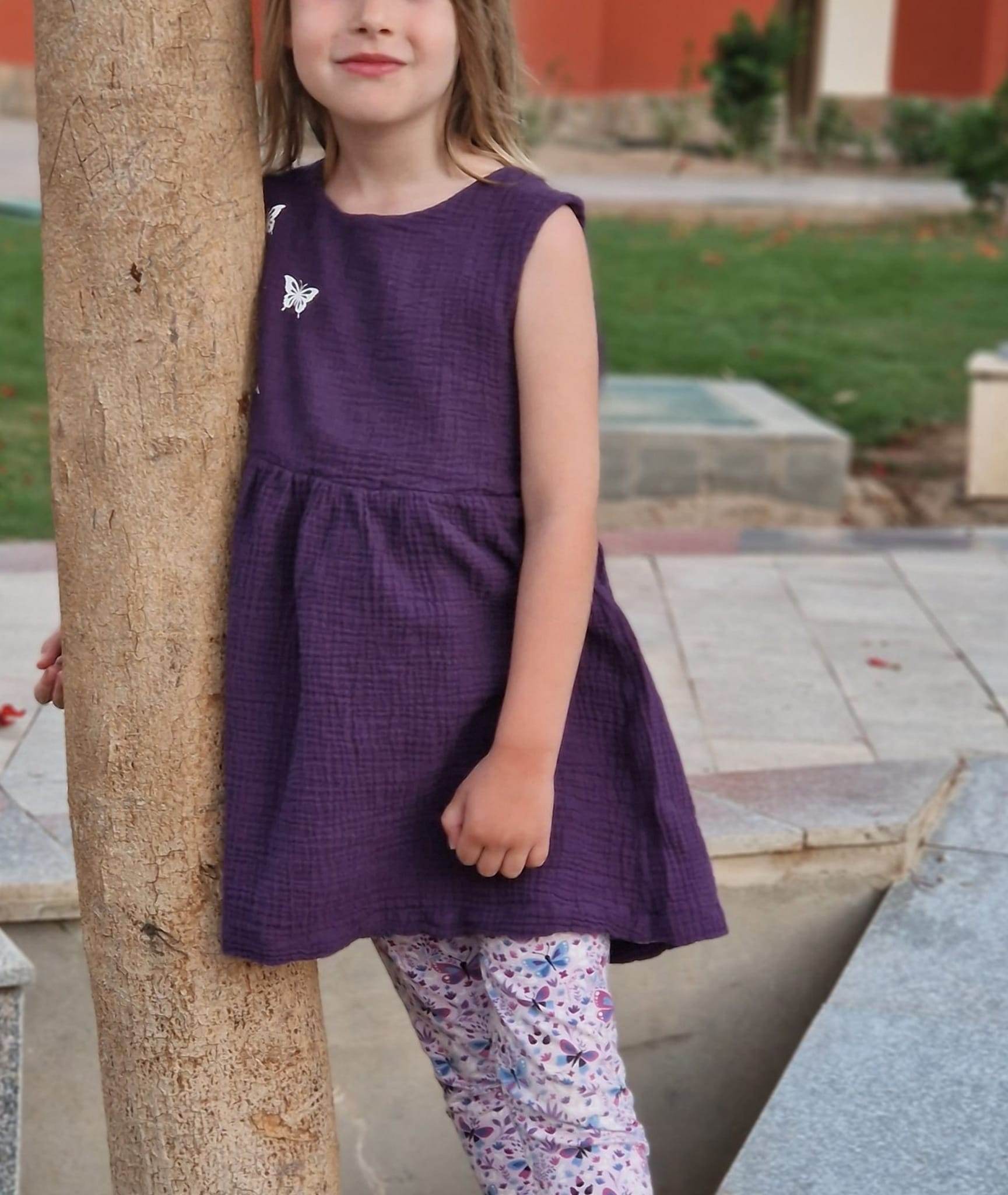 Schnittmuster Mädchenkleid Lilje Gr. 56-164 - Sewando