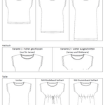 Schnittmuster Lilly – Lockeres Shirt & Kleid mit 3 Längen Gr. 34-50 / BU 80-116 - Sewando
