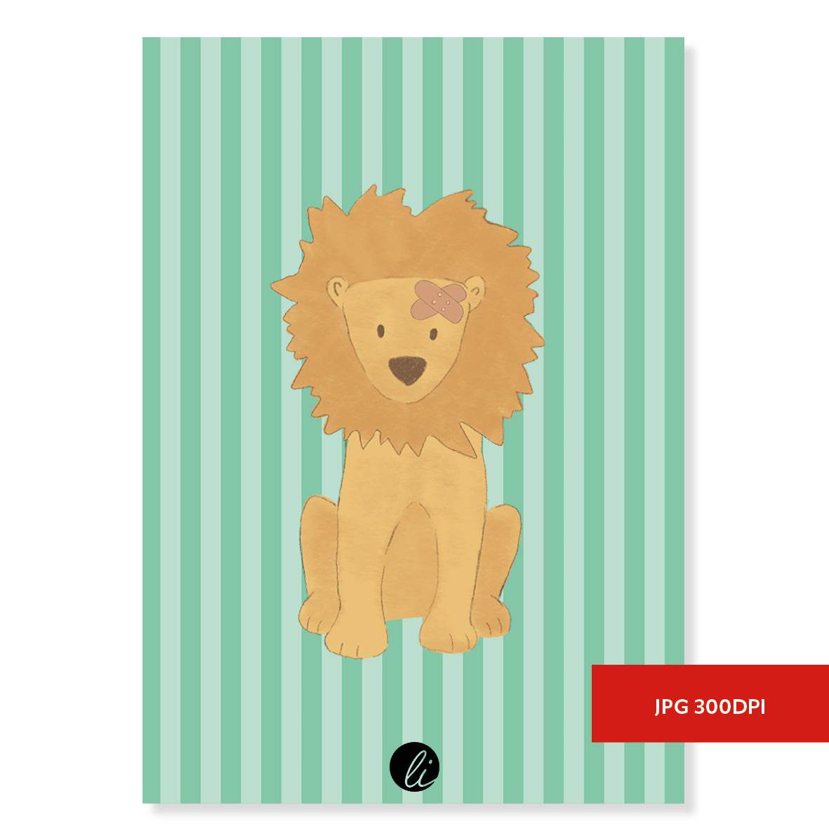 Löwe – Digitales Poster-Design - Sewando