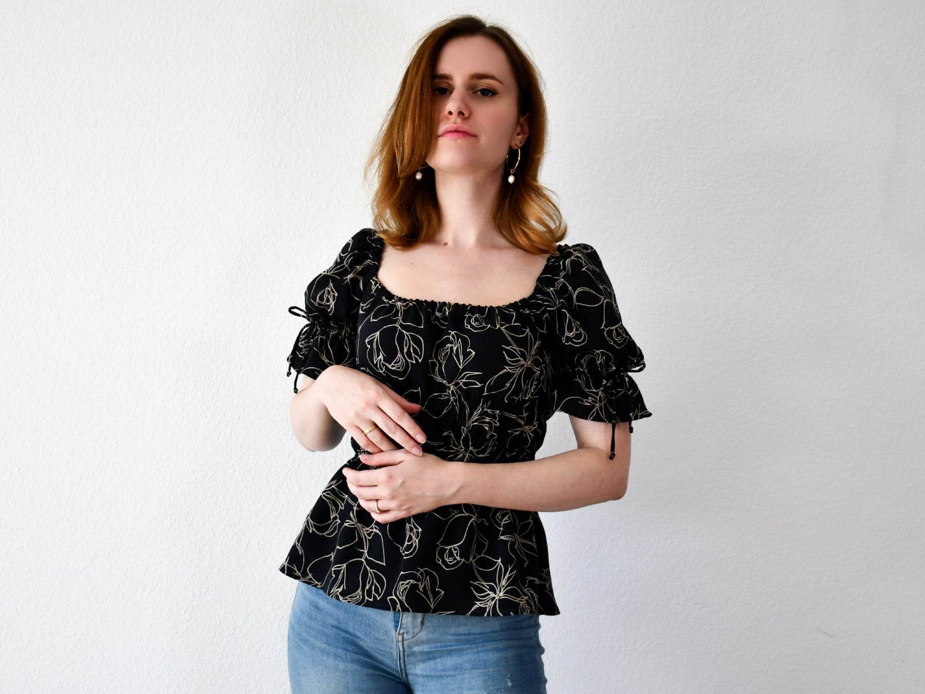 Milchmädchen Bluse/Top - Aloha - Schnittmuster - Gr. 32-50 - Sewando