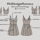 Sommerkleid /-top - Florence - Schnittmuster - Gr. 32-48 - Sewando