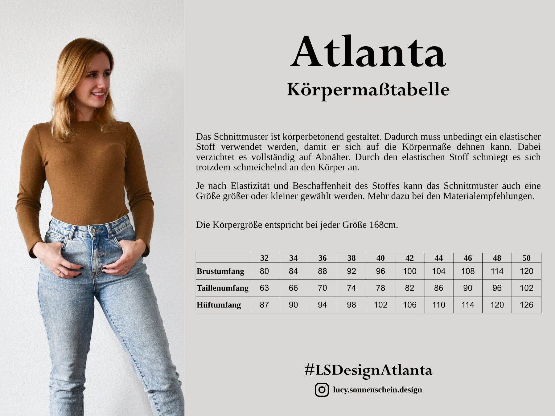 Shirt / Kleid - Atlanta - Schnittmuster - Gr. 32-50 : - Sewando