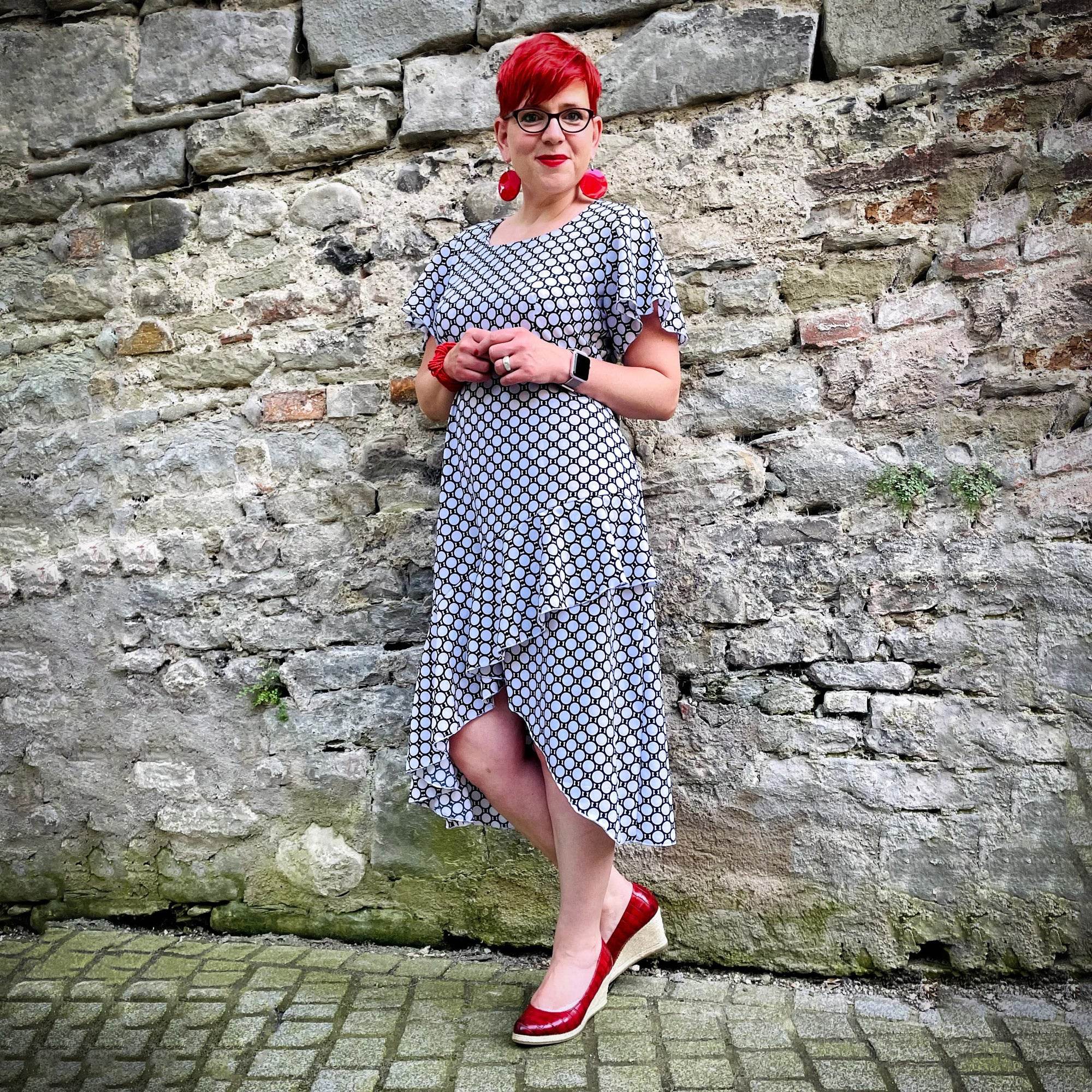Schnittmuster LYANA - Kleid mit oder ohne Volant Gr. 34-54 - Sewando