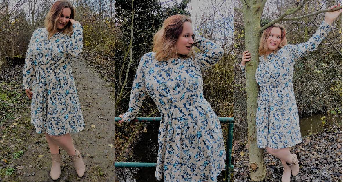 VIONA: FEMININES DAMENKLEID - EBOOK - VIDEOTUTORIAL 34-54 Schnittmuster - Sewando