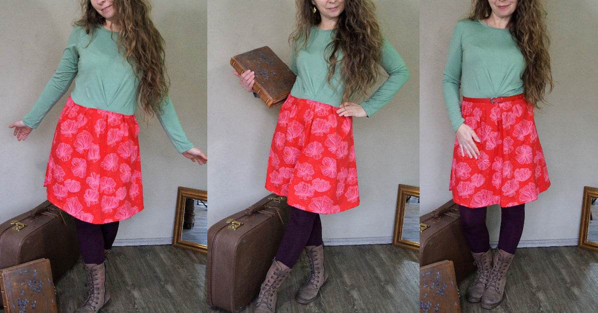VIONA: FEMININES DAMENKLEID - EBOOK - VIDEOTUTORIAL 34-54 Schnittmuster - Sewando