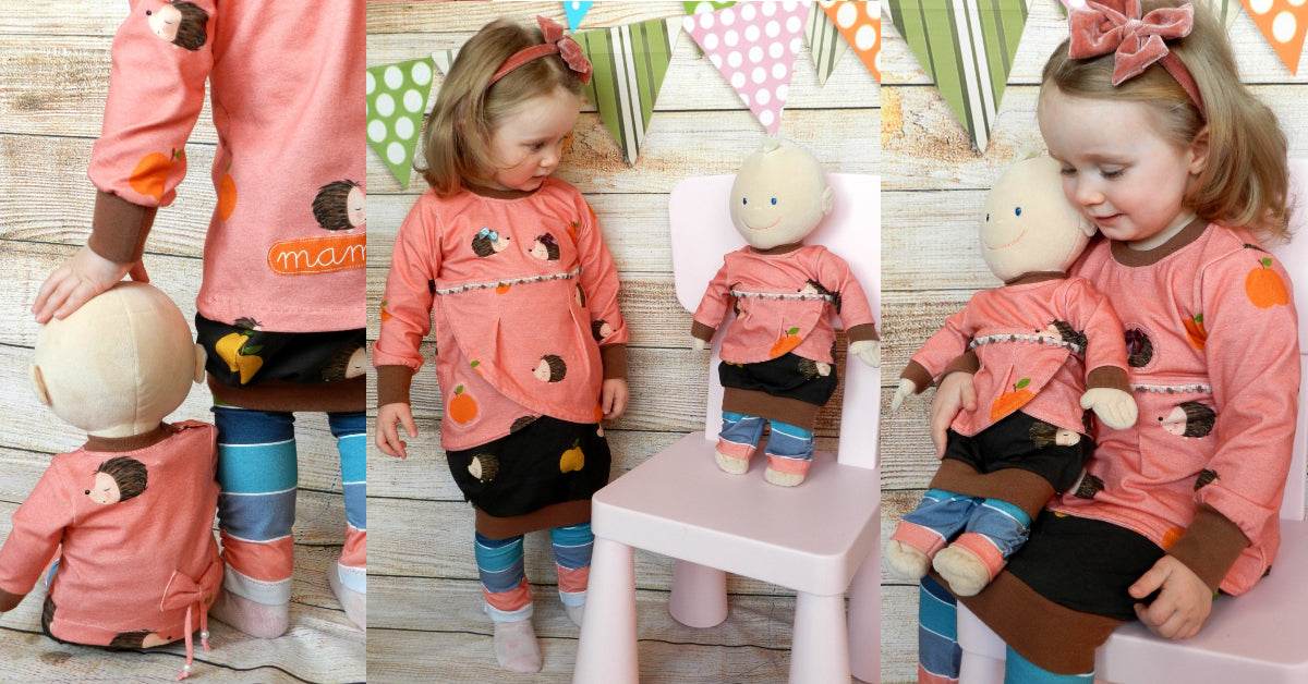 COCCOLETTA KOMBIEBOOK: MÄDCHEN UND PUPPE: HOODIE, VIDEOKURS - Sewando