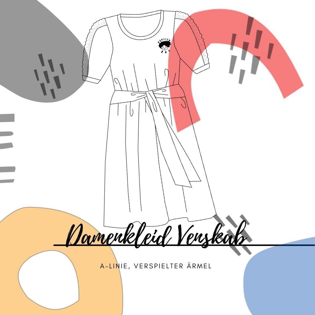 Schnittmuster Kleid Venskab Gr. 32-50 - Sewando