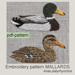 MALLARDS embroidery pattern - Sewando