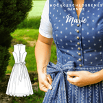 Schnittmuster Hochgeschlossenes Dirndl Marie Gr. 34-48 : - Sewando