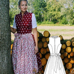 Schnittmuster Hochgeschlossenes Dirndl Marie Gr. 34-48 : - Sewando