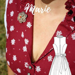 Schnittmuster Hochgeschlossenes Dirndl Marie Gr. 34-48 : - Sewando