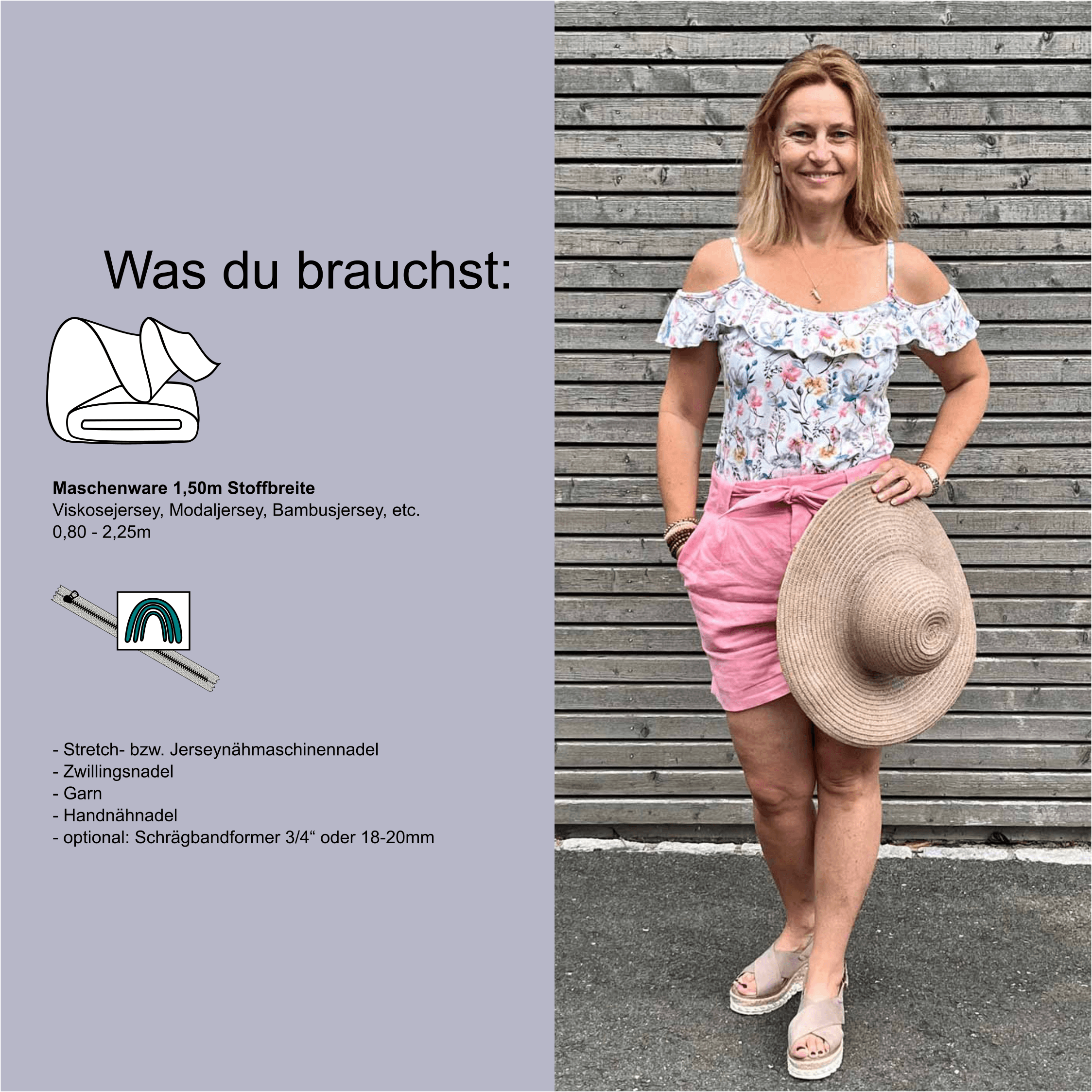 Schnittmuster Top/Kleid „Mitten ins Herz“ Damen Gr. 32 - 56 - Sewando