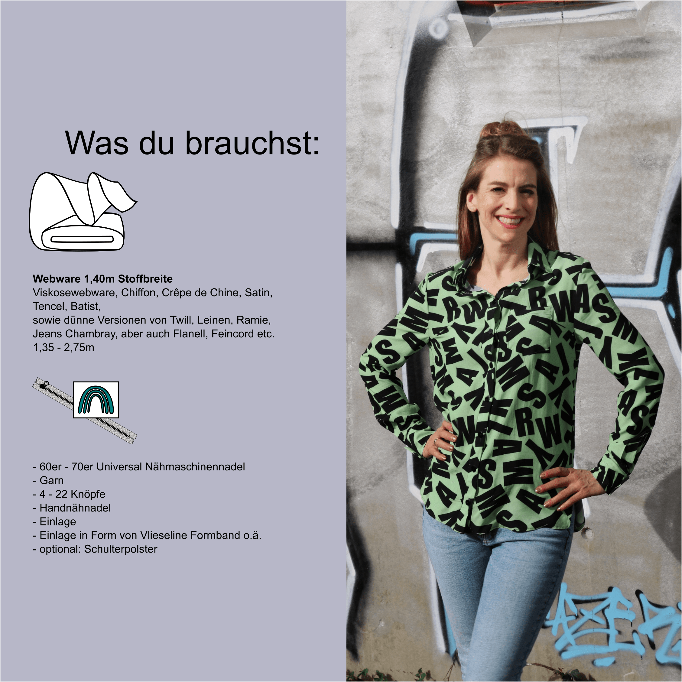 Schnittmuster Bluse „Kleidchen wechsel dich“ Damen Gr. 32 - 62 - Sewando