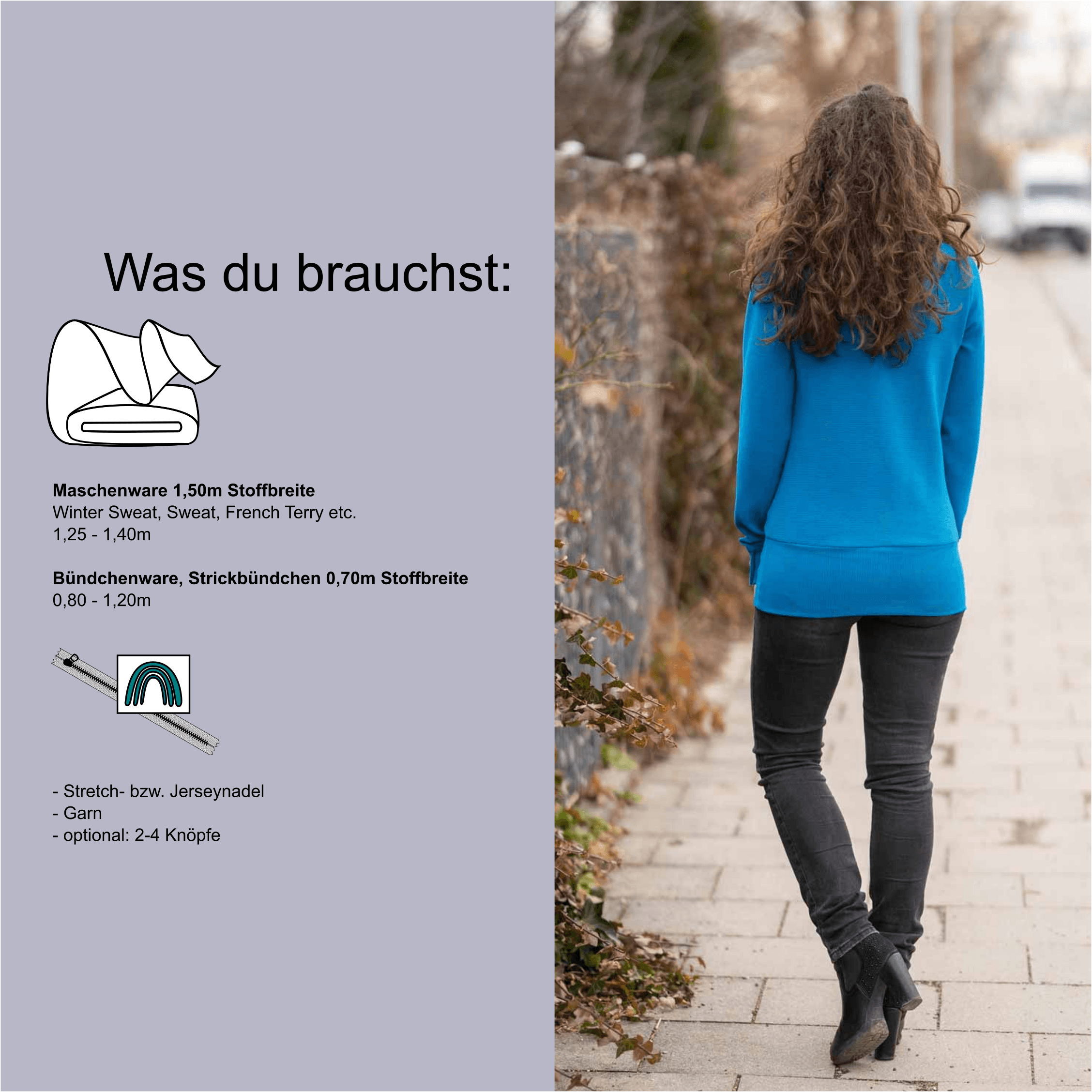 Schnittmuster Pullover „Gipfel der Gemütlichkeit“ Damen Gr. 32 - 62 : - Sewando