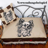 Stickdatei Applikation Chihuahua "Betty"- realistisch - FÜR HELLE & DUNKLE STOFFE