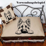 Stickdatei deutscher Schäferhund "Helli" - realistisch - FÜR HELLE STOFFE
