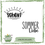 Sommer Plotterdateien Set – „Sommerliebe“ & „Sonnenschein“ als SVG für kreative DIY-Ideen - Sewando