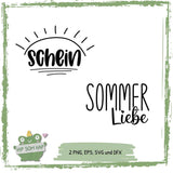 Sommer Plotterdateien Set – „Sommerliebe“ & „Sonnenschein“ als SVG für kreative DIY-Ideen - Sewando