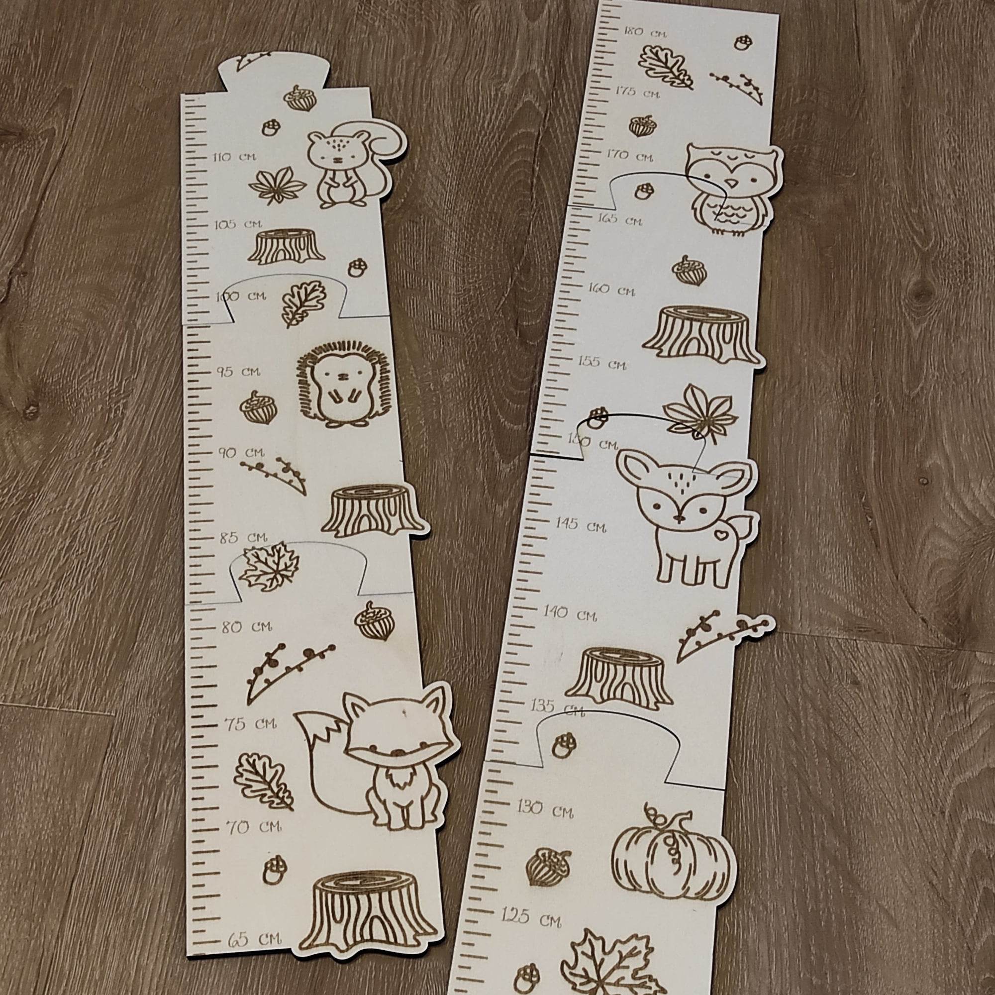 Laserdatei Waldtiere Messlatte - Sewando