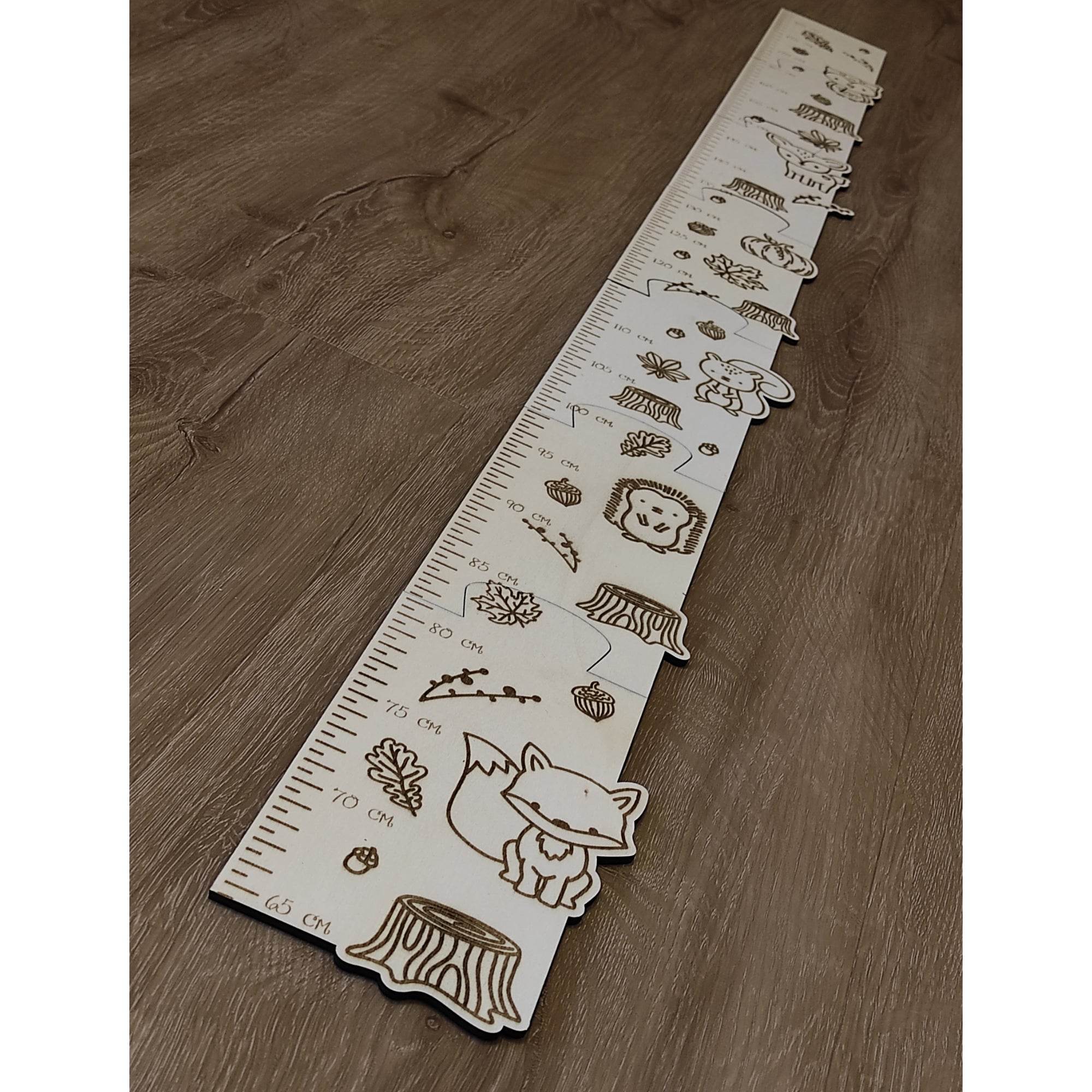 Laserdatei Waldtiere Messlatte - Sewando