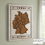 Laserdatei & Plotterdatei DEUTSCHLANDKARTE svg+dxf - Sewando