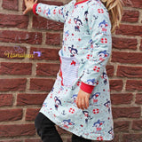 Schnittmuster timtom No.32 Sweatkleid mit Vokuhila-Saum Gr. 86-152 - Sewando