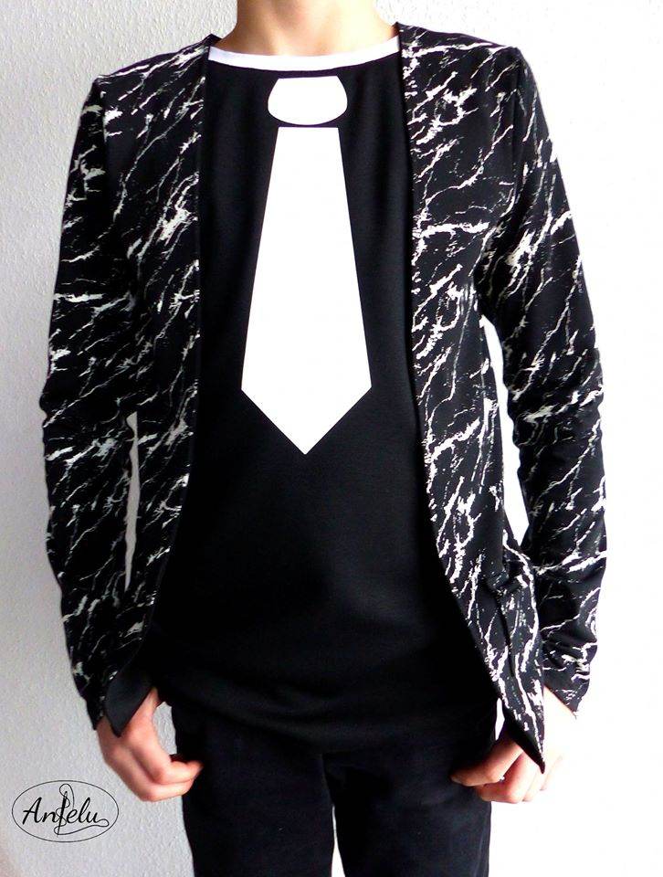 Happy Lysander - Gr 86 - 164 - Shirt mit Fake-Jacke Schnittmuster - Sewando