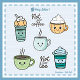 Plotter- und Laserdatei Not just Coffee - Sewando