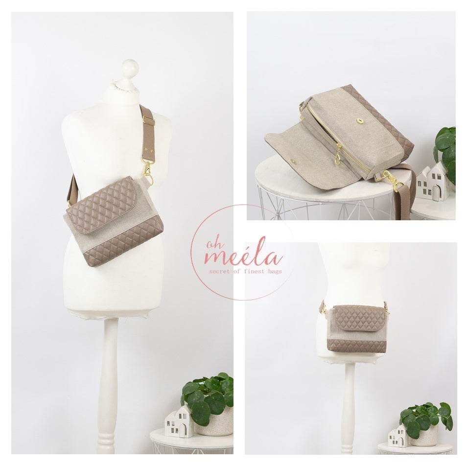 ohBeauti Mini & Midi & Big * Taschen - Schnittmuster - Kombi-eBook * Crossbodybag in 3 Größen - Sewando