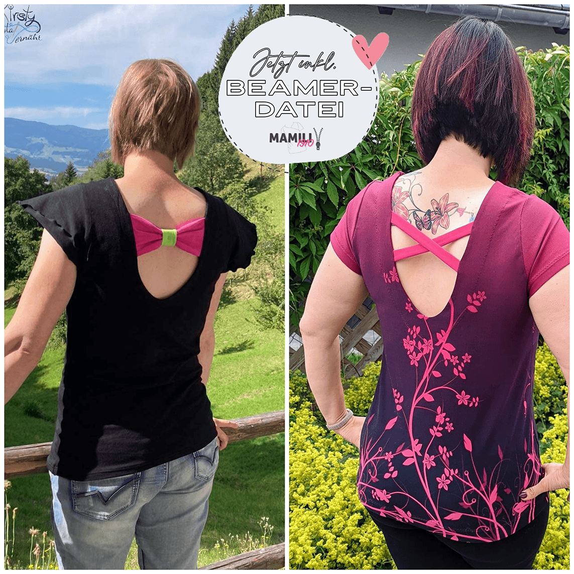 Sommershirt Lady Melönchen Schnittmuster Gr. 32-54 - Sewando