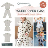 Schnittmuster Kinderschlafanzug "Sleepover PJs" Gr. 86-164