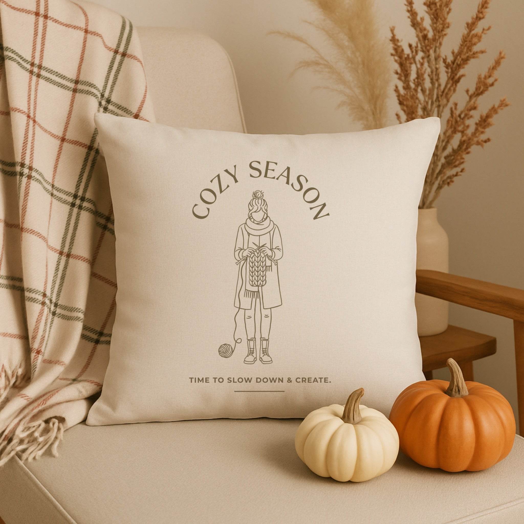 Plotterdatei SVG – Cozy Season | Line Art Stricken - Sewando