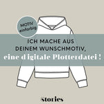 Digitale Plotterdatei – Wunschmotiv individuell & personalisiert | einfarbig - Sewando