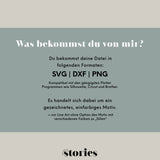 Digitale Plotterdatei – Wunschmotiv individuell & personalisiert | einfarbig - Sewando