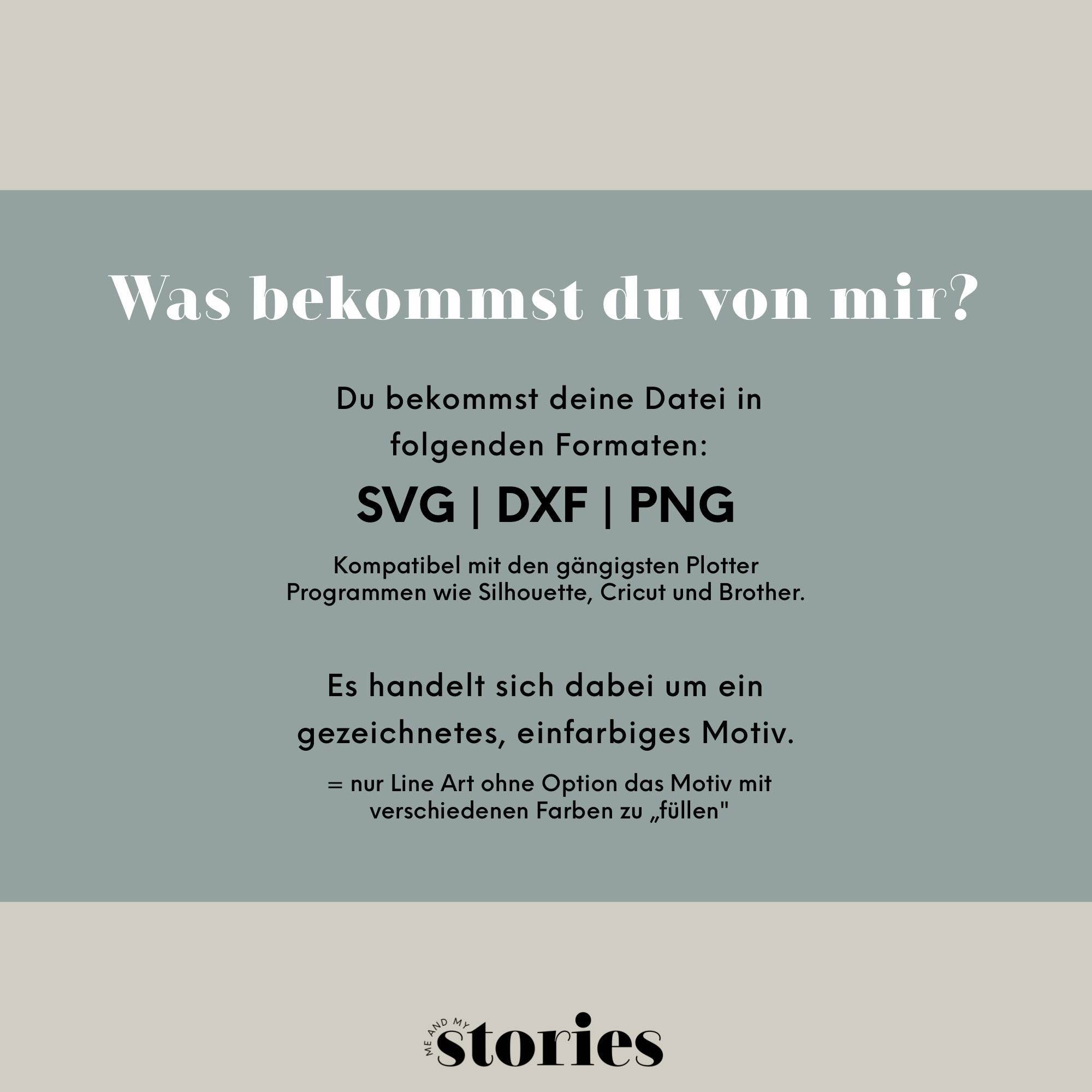 Digitale Plotterdatei – Wunschmotiv individuell & personalisiert | einfarbig - Sewando