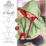 Schnittmuster Poncho Gr. 80 bis 152 - Sewando